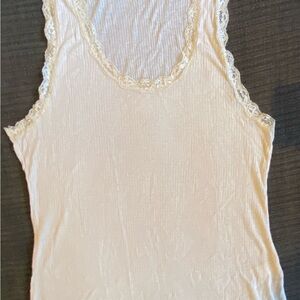 Victoria's Secret Ivory Lace Trim Camisole